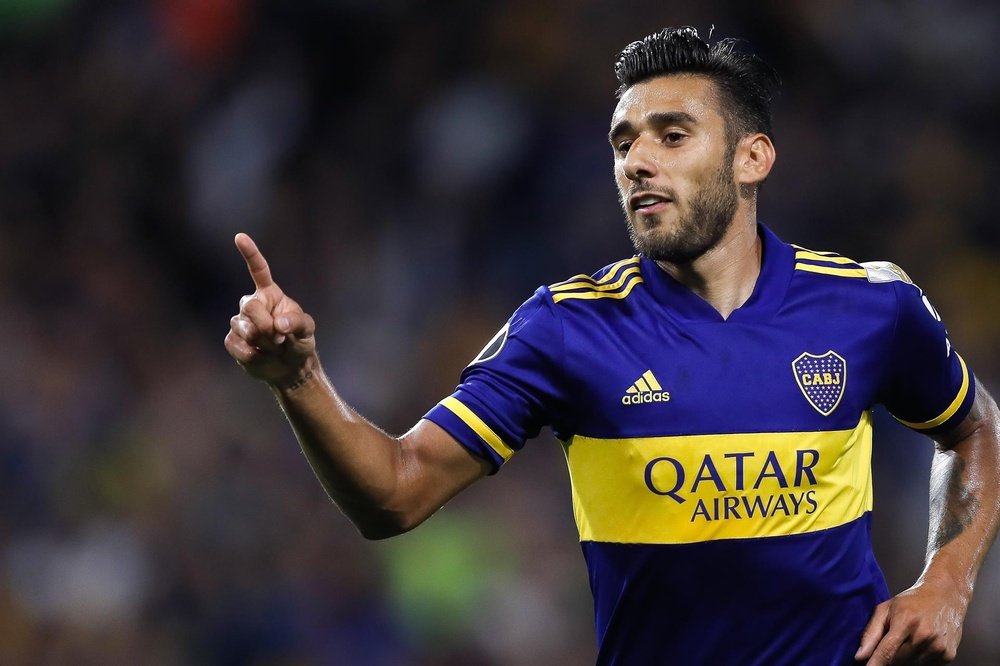 Salvio diz adeus ao Boca.AFP