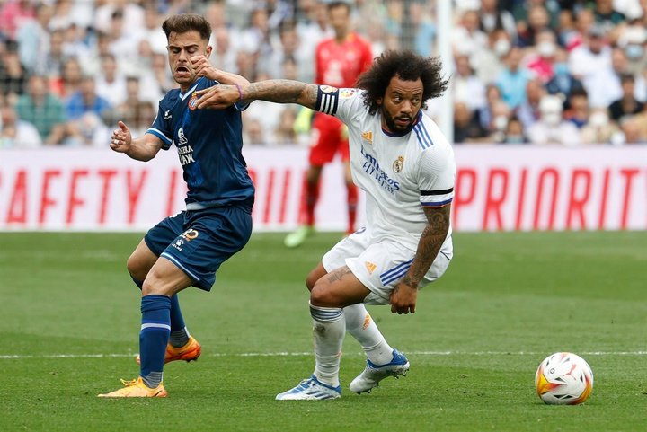 Marcelo, facing his last game for Real Madrid at the Bernabeu. EFE