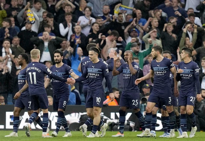 Man City crush Leeds to leapfrog Liverpool into top spot