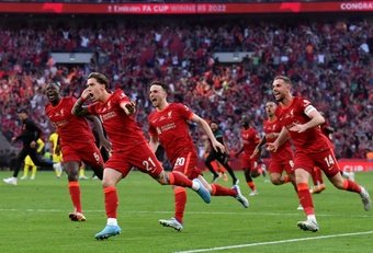 O Liverpool é o campeão da FA Cup.AFP
