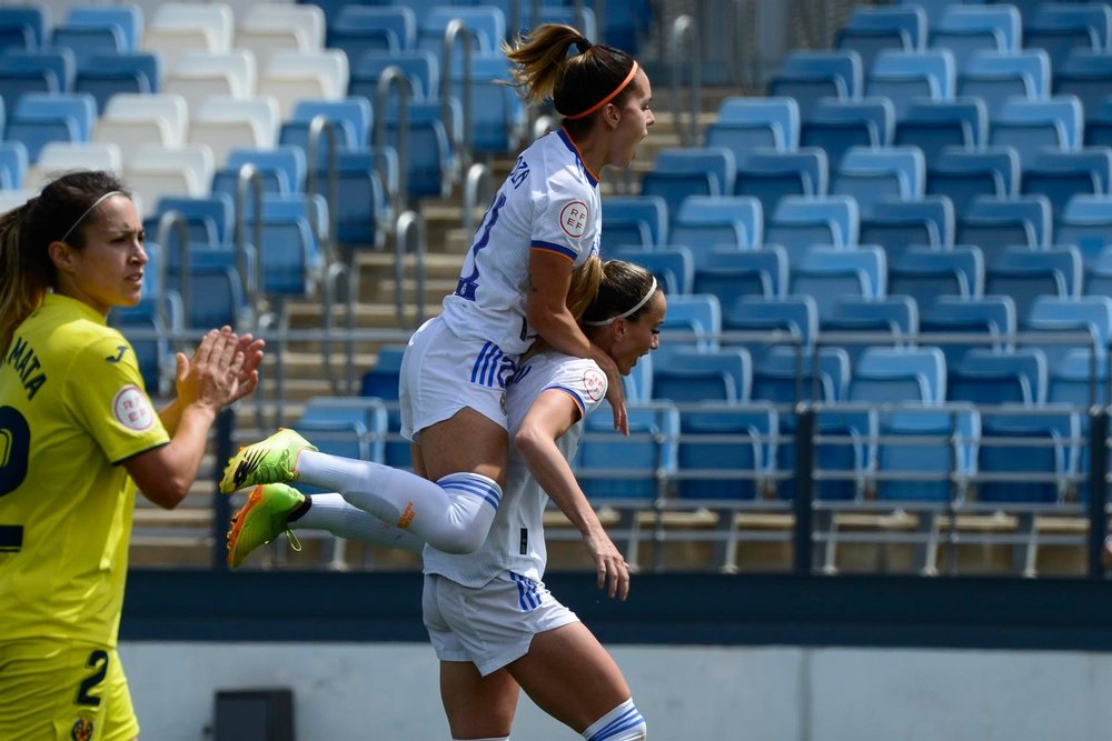 El Real Madrid Femenino se llevó la victoria por 1-0 frente al Villarreal. EFE