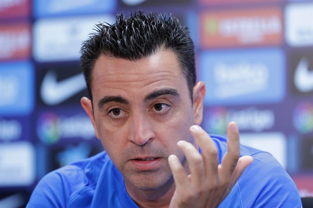 Xavi se ha fijado en Jandro Orellana. EFE