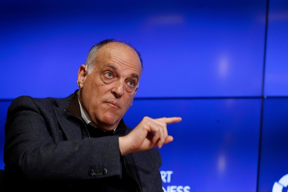 Javier Tebas, président de la Liga, analyse la situation économique du Barça. EFE