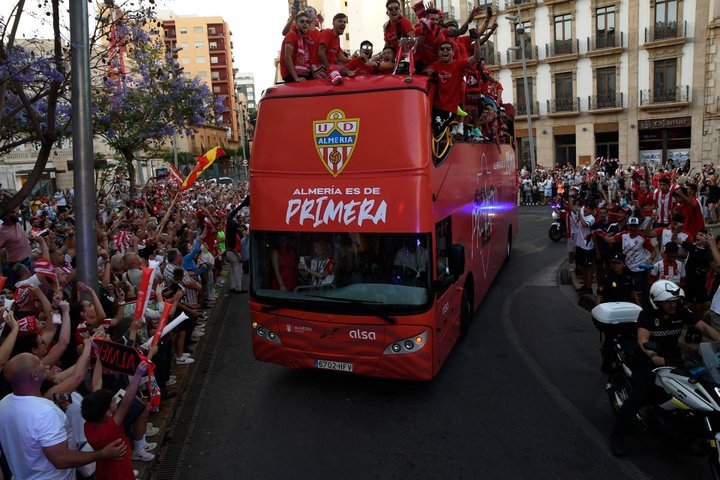 Así se celebró el ascenso del Almería a Primera