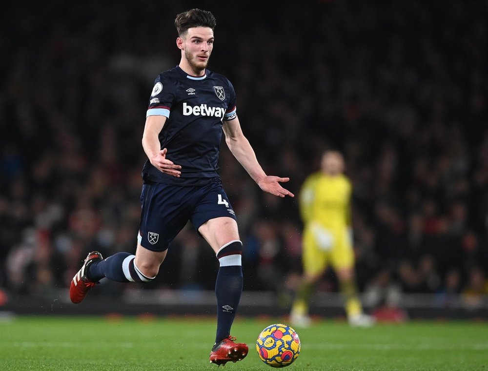 Declan Rice will move to Arsenal after a decade at West Ham. EFE