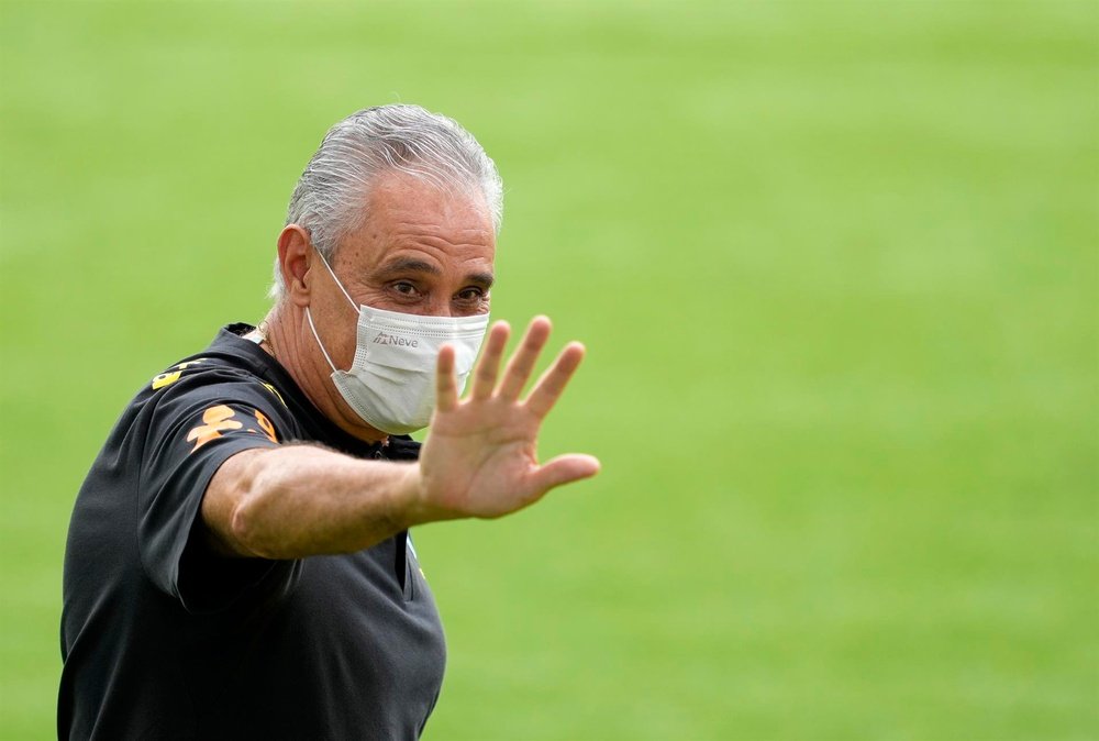 Tite revelou um episódio sobre Vini.EFE