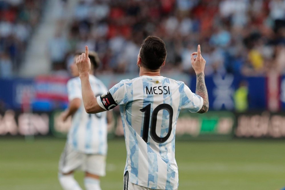 Lionel Messi, en un gran momento con la Selección Argentina. EFE