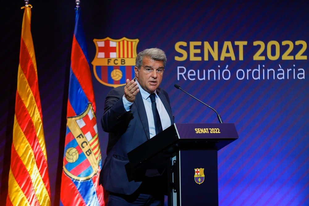 El presidente del FC Barcelona, Joan Laporta, en una imagen de archivo.- EFE / Toni Albir