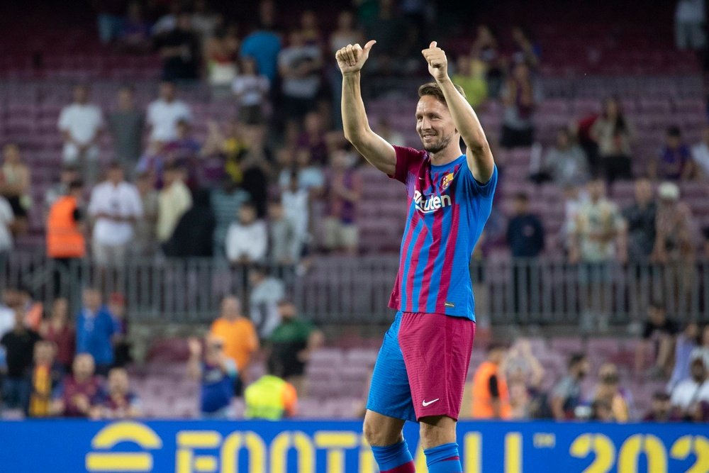 Luuk de Jong lembra com alegria sua passagem pelo Barcelona. EFE