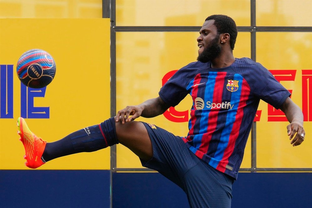 Franck Kessié de retour à l'entraînement. efe