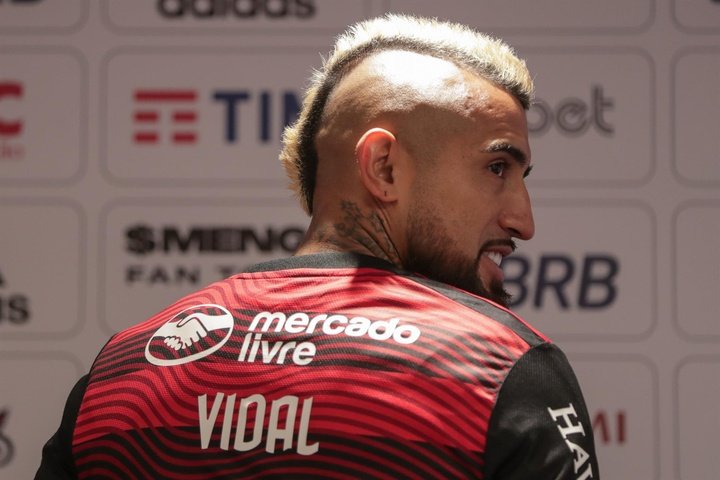 Vidal recordó su debut con Flamengo. EFE