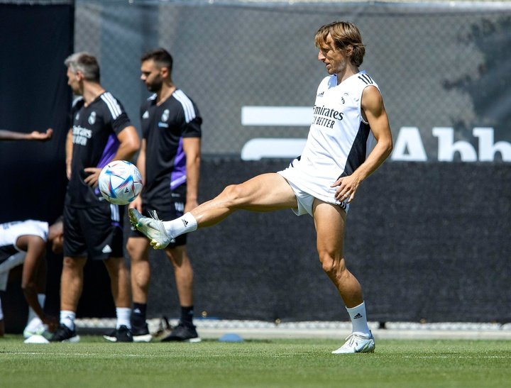 El Madrid se entrenó con tres nombres propios: Modric, Carvajal... ¡y Bale! EFE
