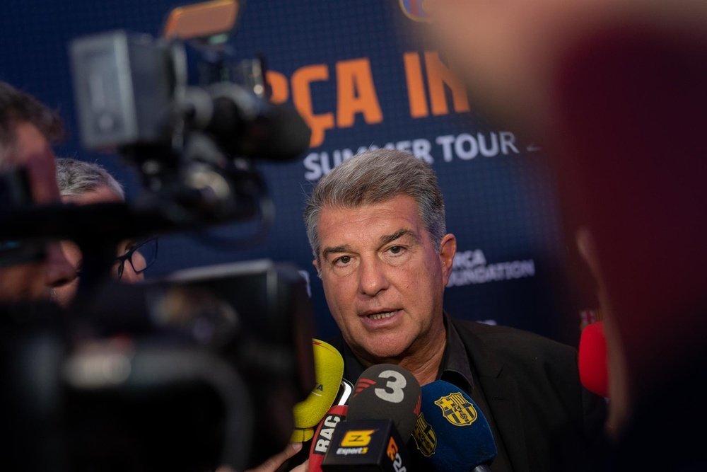 Laporta gave his verdict on the refereeing against Inter. EFE