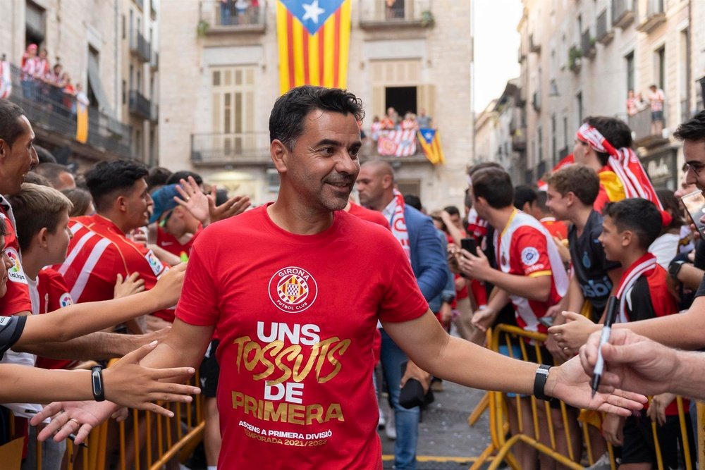 Míchel espera que la mejora del equipo continúe ante el Athletic. EFE