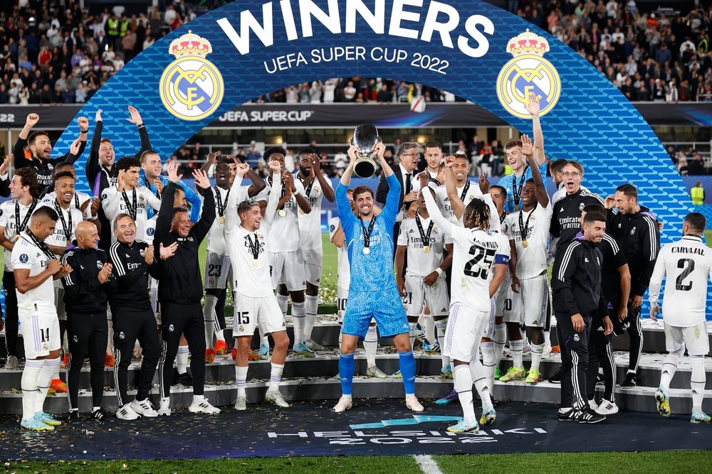 Le Real Madrid remporte la Supercoupe d'Europe. EFE