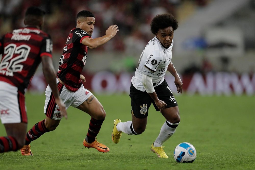 Joao Gomes, en un partido contra Corinthians. EFE