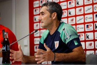 Ernesto Valverde, en rueda de prensa. EFE