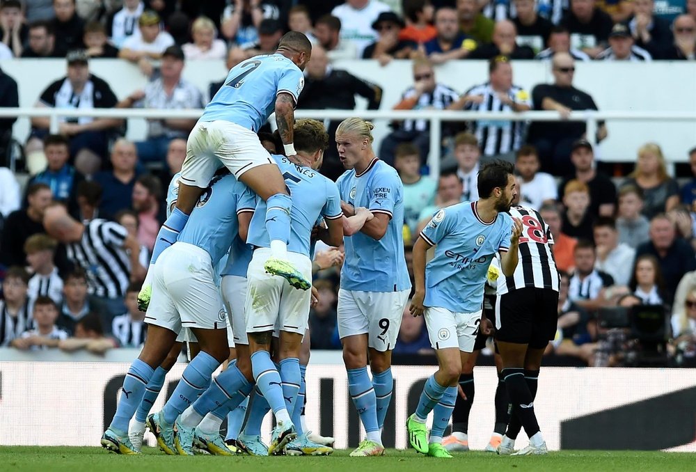 Man City came from two goals down to draw at Newcastle. EFE
