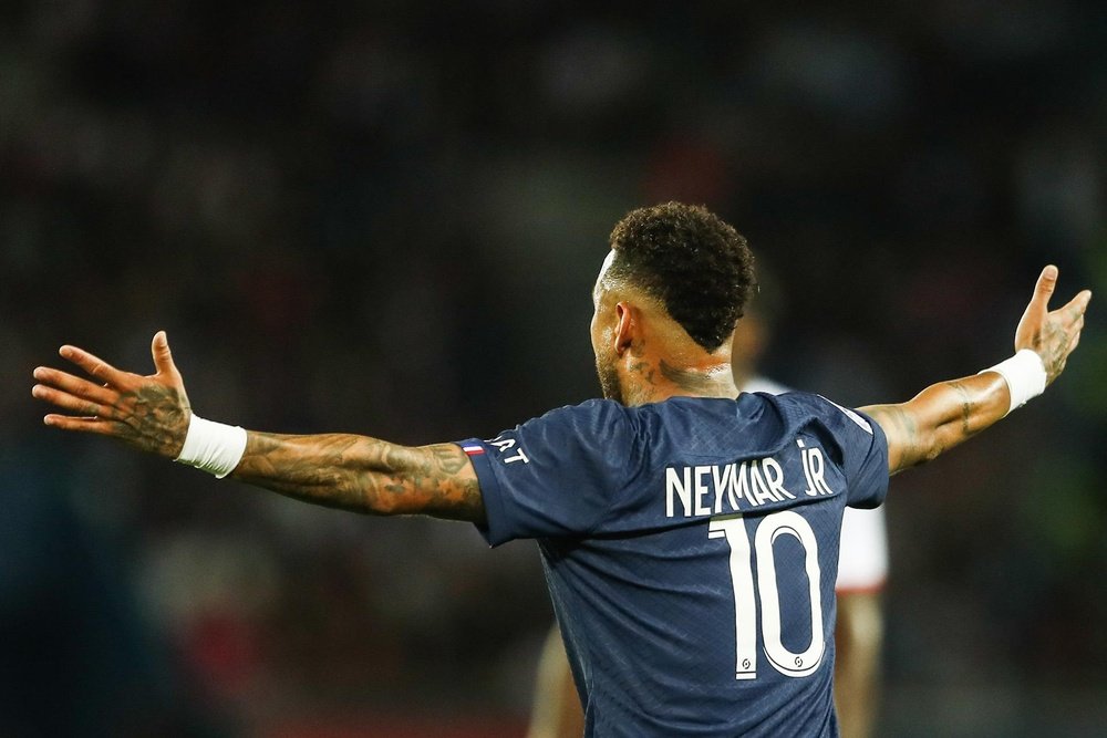 Neymar sacó un empate ante el Mónaco en París. AFP