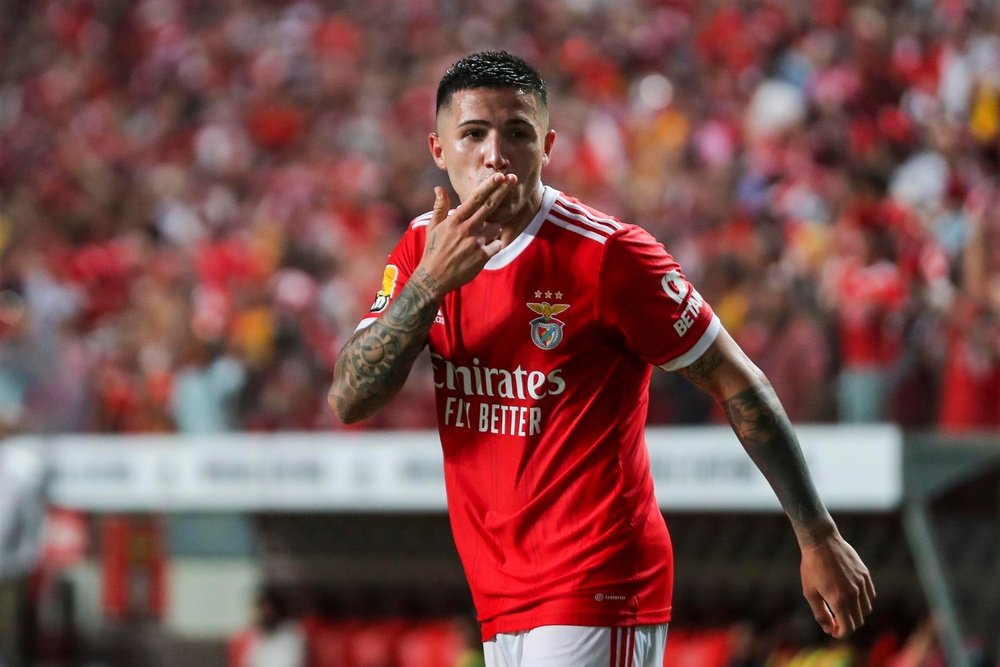 El Benfica está dudando si dejar salir a Enzo por 120 millones. EFE
