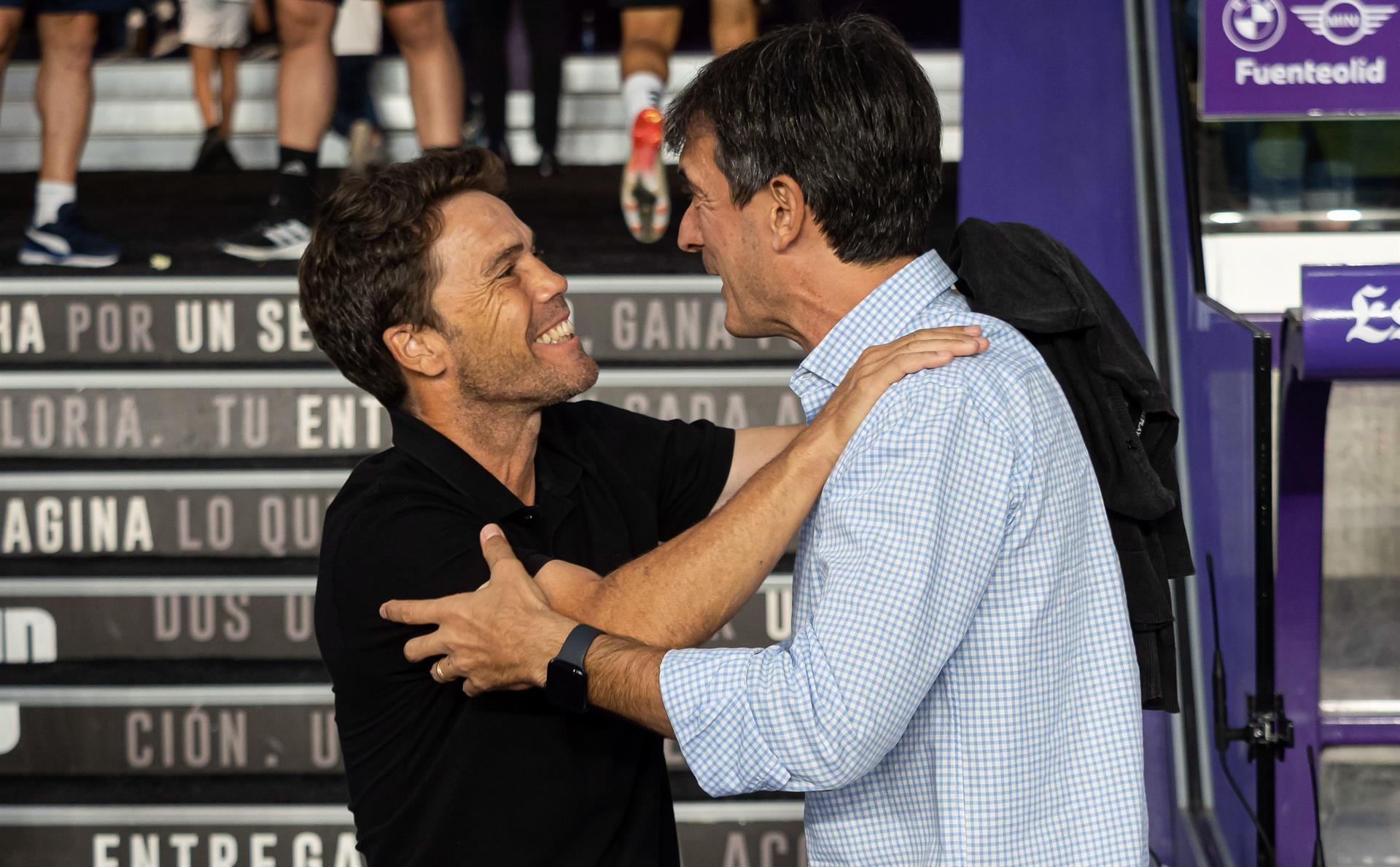Rubi habló en rueda de prensa tras la derrota ante el Valladolid. EFE