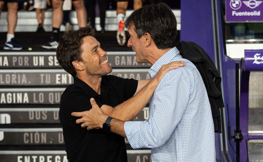 Rubi habló en rueda de prensa tras la derrota ante el Valladolid. EFE