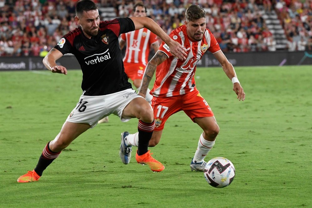 Moi Gómez repasó su fichaje por Osasuna. EFE