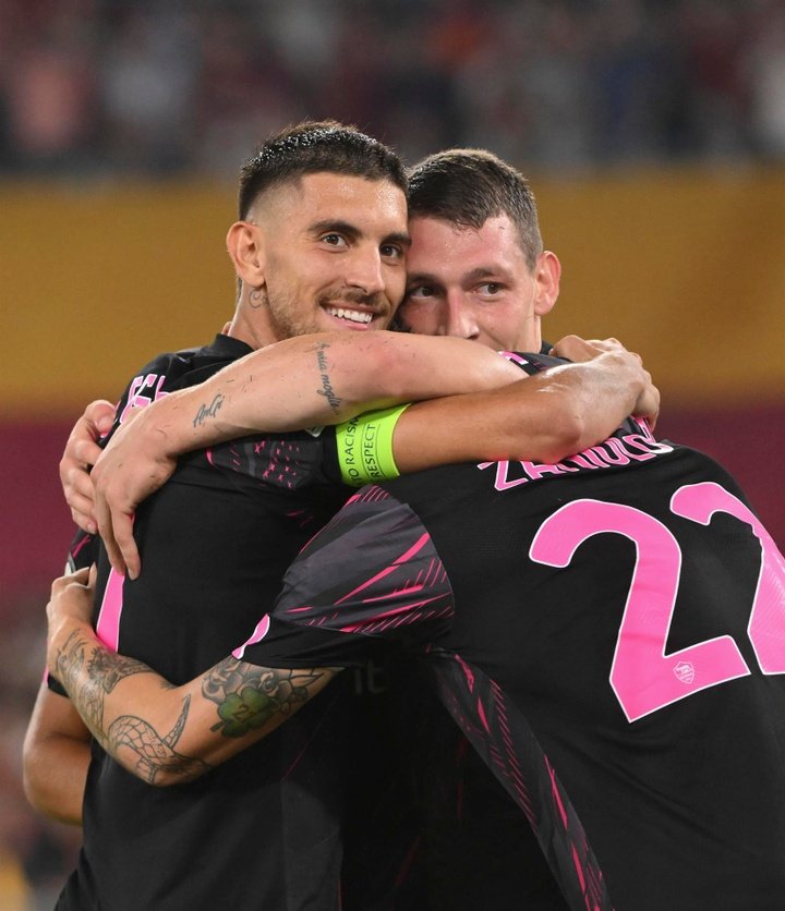 La Roma vince per 3-0 sull'HJK Helsinki. AFP