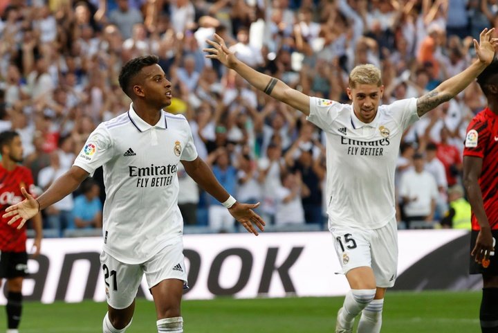 Rodrygo will lead the line for Real Madrid against Getafe. EFE