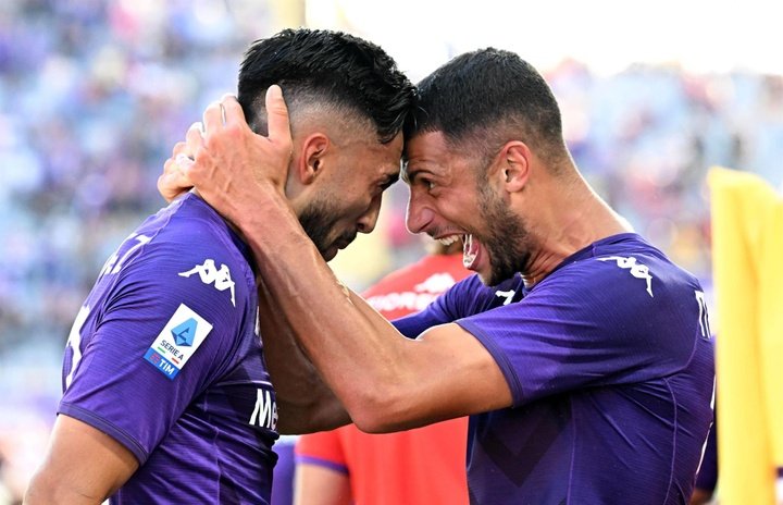Oito jogos depois, a Fiorentina volta a vencer. AFP