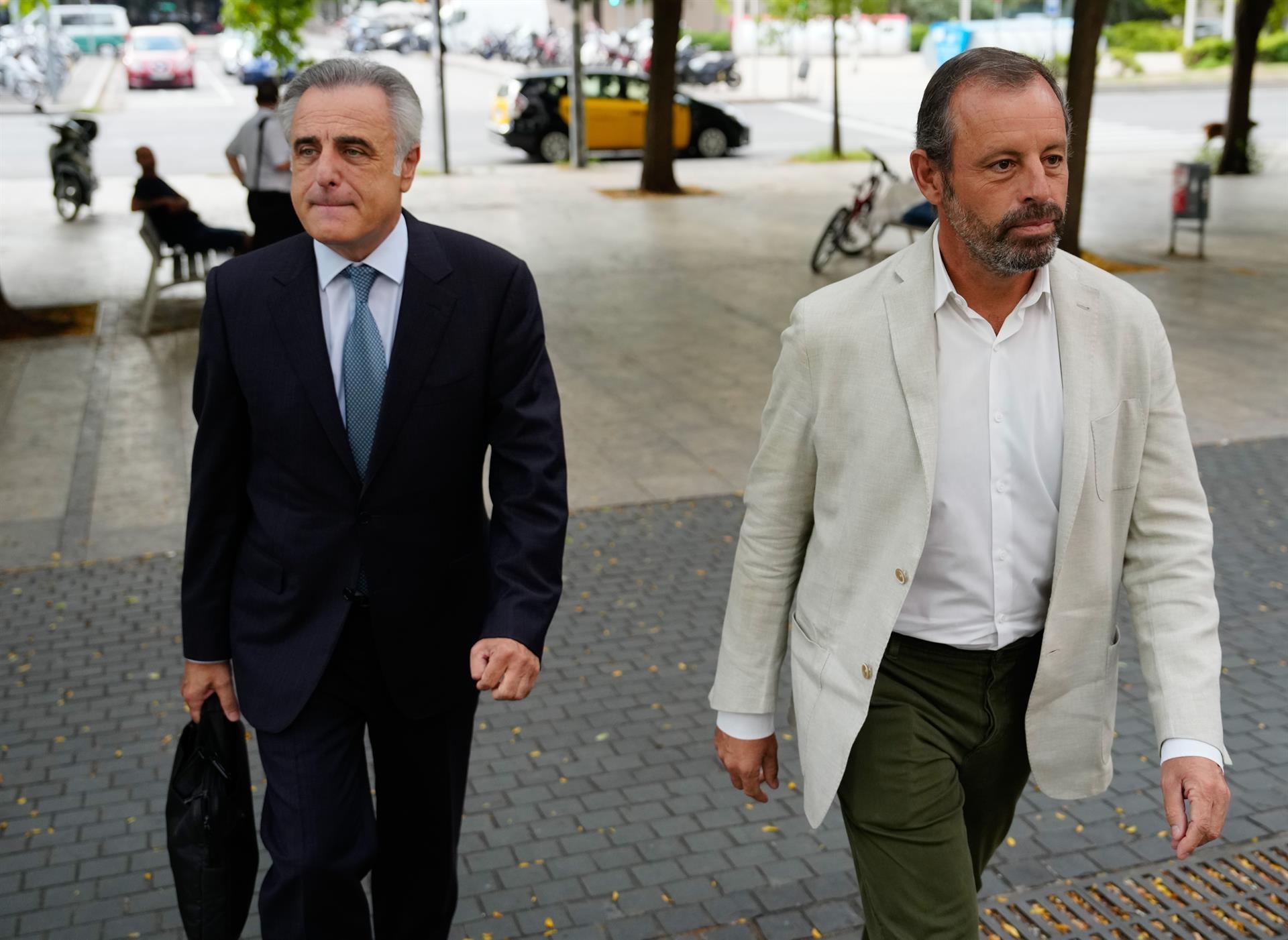 Sandro Rosell said he was very proud to have been president. EFE