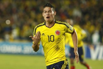 Colombia goleó por 4-1 a Guatemala. EFE
