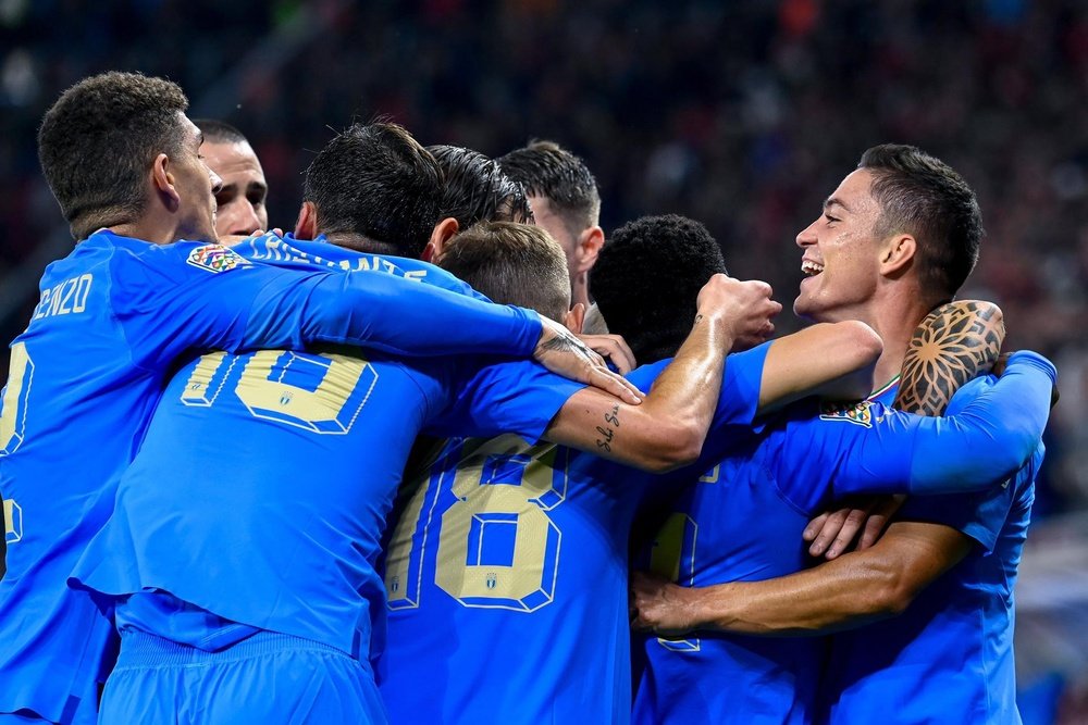 L'Italia è tra le quattro finaliste della Nations League. EFE/Tamas Kovacs