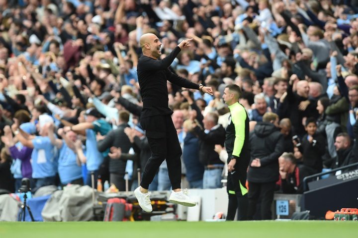 Guardiola alucina con Haaland. EFE