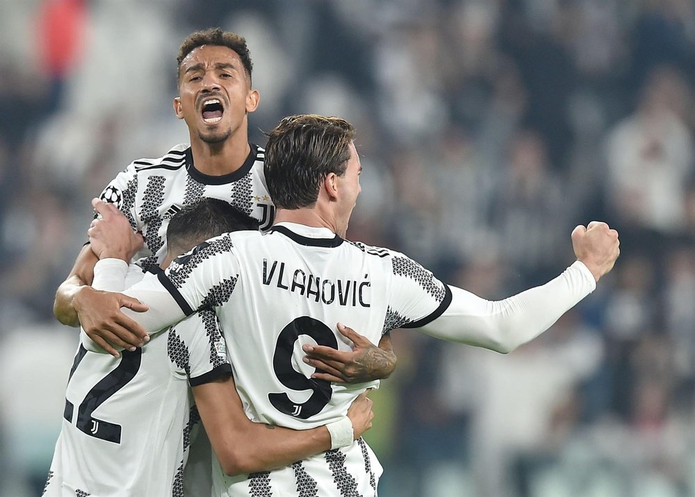 Celebração do gol da Juventus em partida contra o Maccabi Haifa.EFE