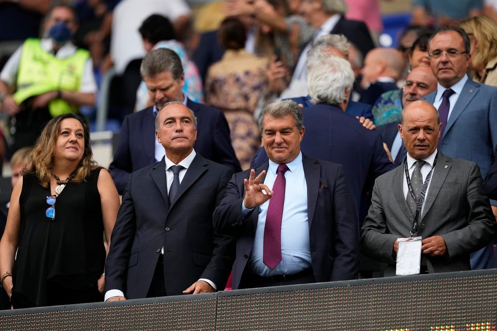 Laporta welcomed in Ceuta. EFE