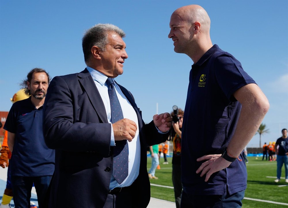 Jordi Cruyff estuvo presente en el Espanyol-Villarreal. EFE