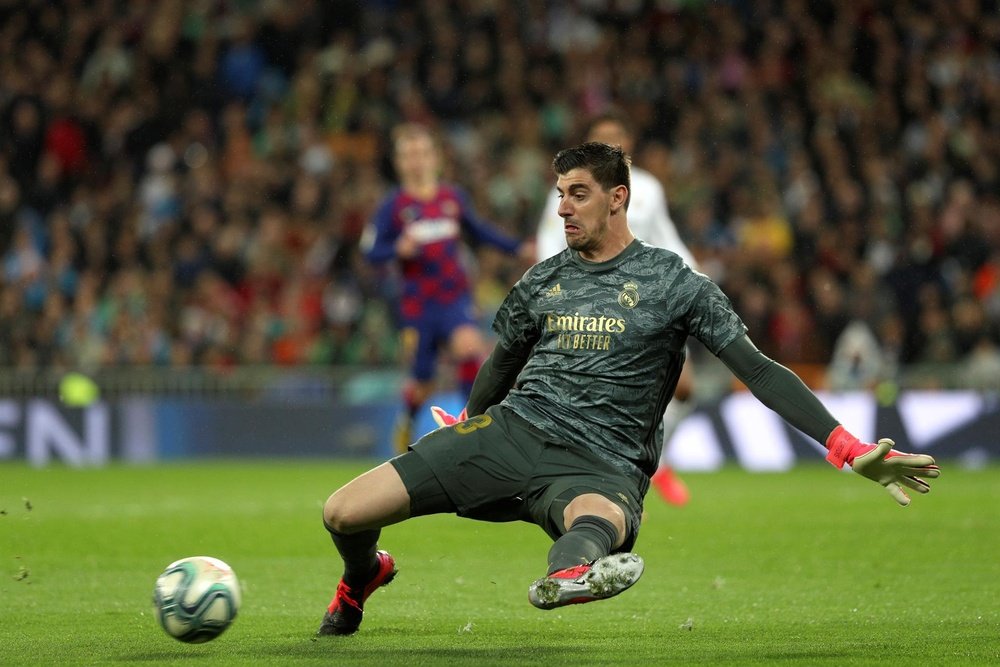 Courtois did not train with Real Madrid. EFE