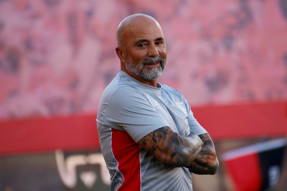 El entrenador del Sevilla, Jorge Sampaoli. EFE/ Cati Cladera