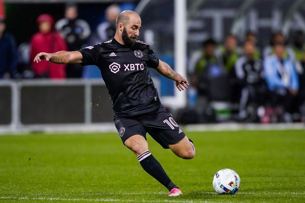 Higuain led Inter Miami to the play-offs for their first time. EFE
