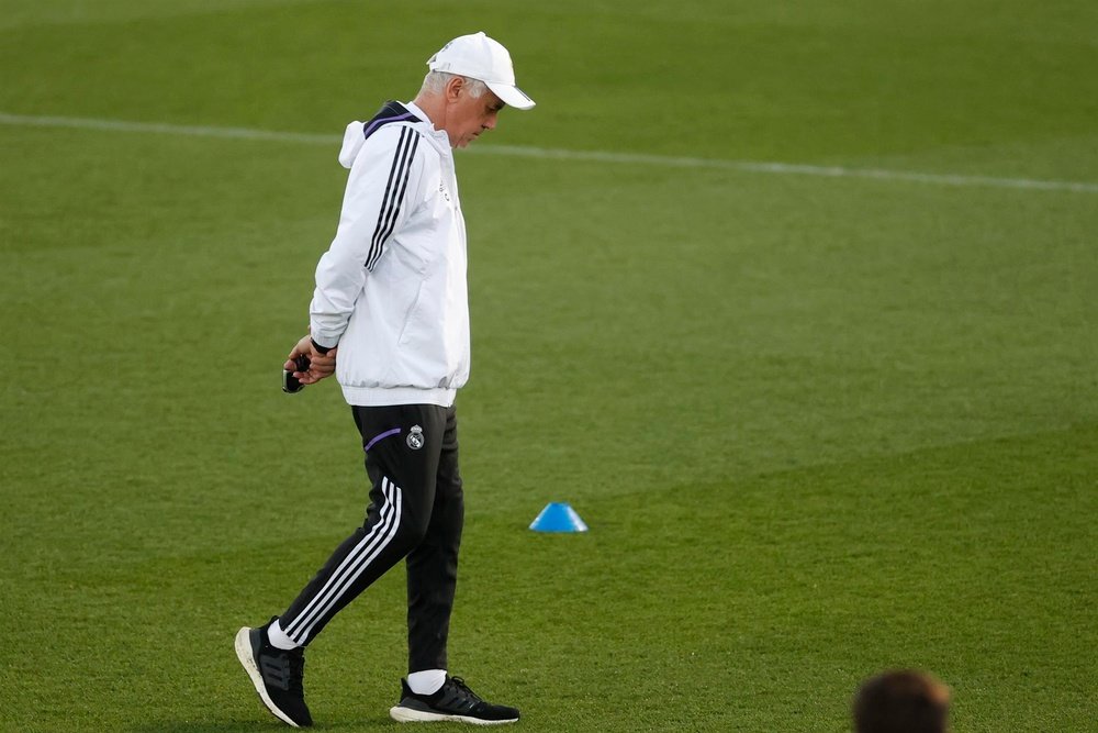 Endrick has already met with Ancelotti for a first talk. EFE