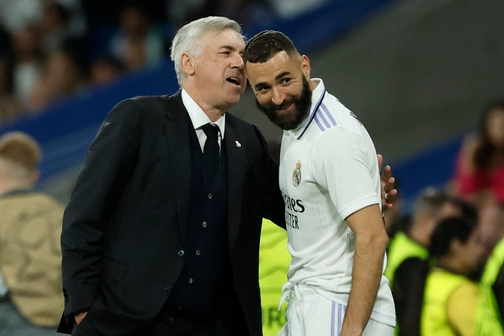 Ancelotti pôs data a volta de Benzema.EFE