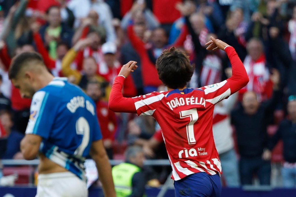 Simeone praised Joao Felix to the skies. EFE