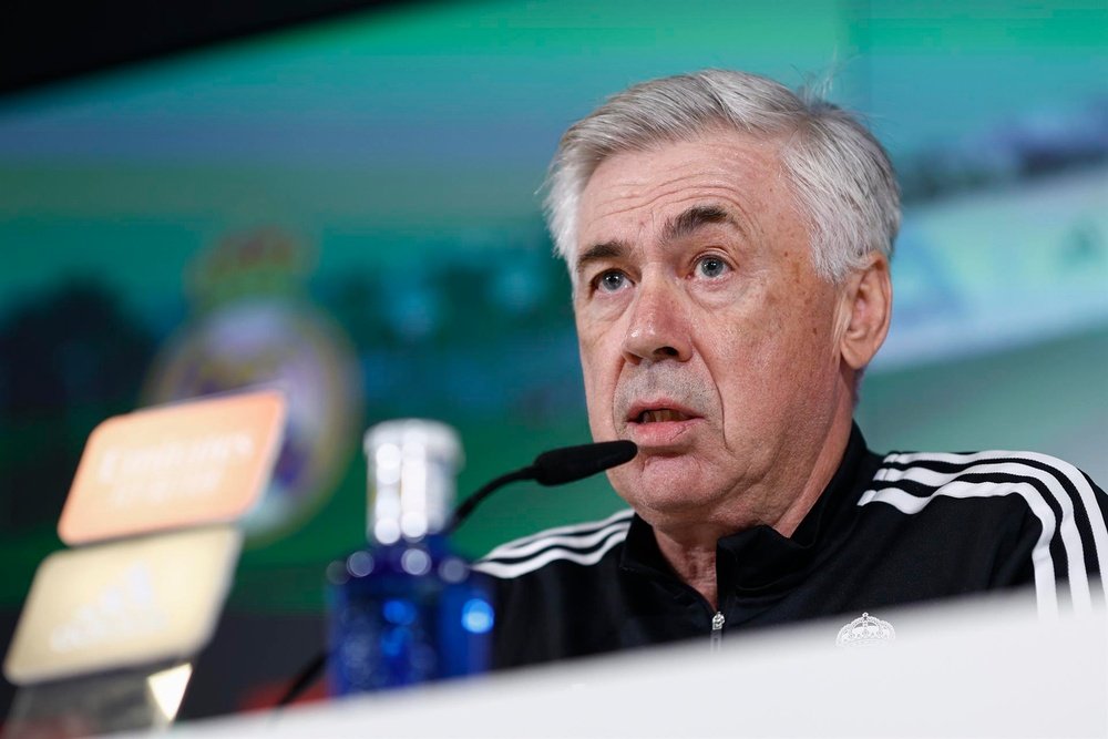 Carlo Ancelotti is satisfied with Madrid's squad at the moment. EFE