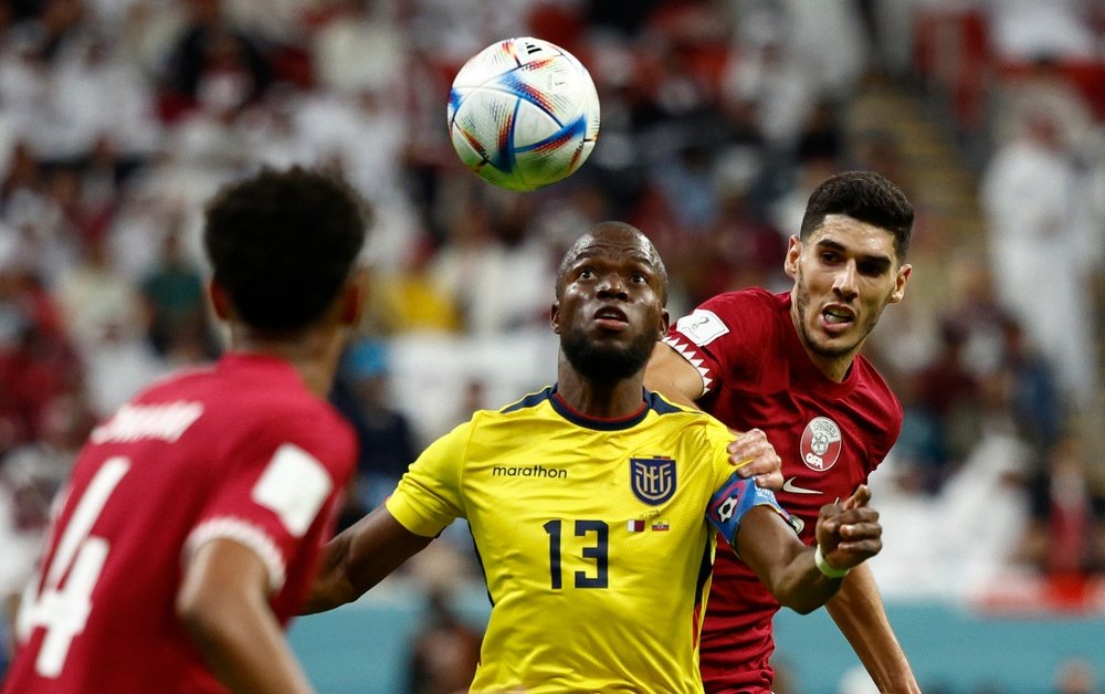 Enner Valencia may miss Ecuador's match with the Netherlands. EFE