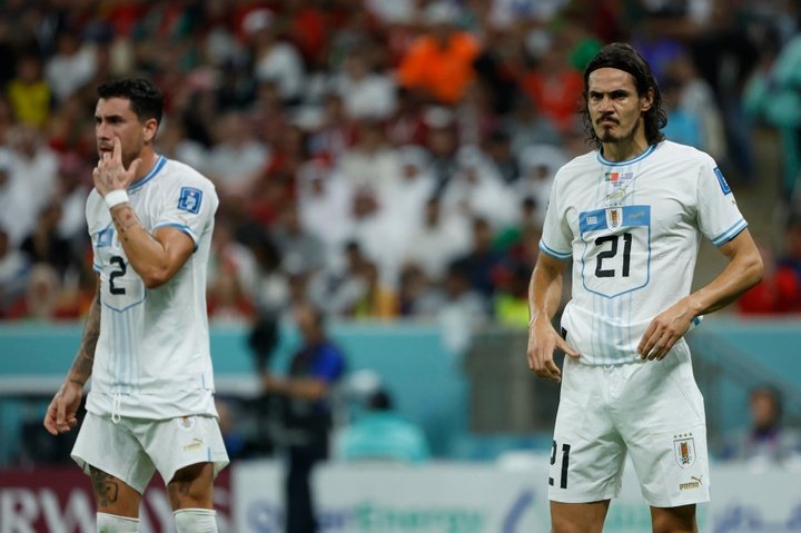 Uruguai não pôde passar da fase de grupos da Copa do Catar.EFE