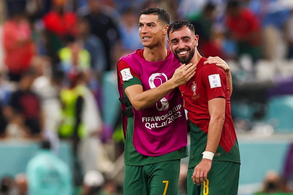 Bruno Fernandes contraddice CR7. EFE