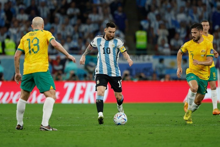Lionel Messi scored in the 35th minute for Argentina. EFE