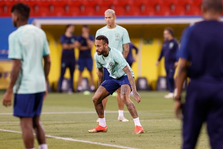 Rodrygo se deshizo en elogios hacia Neymar. EFE