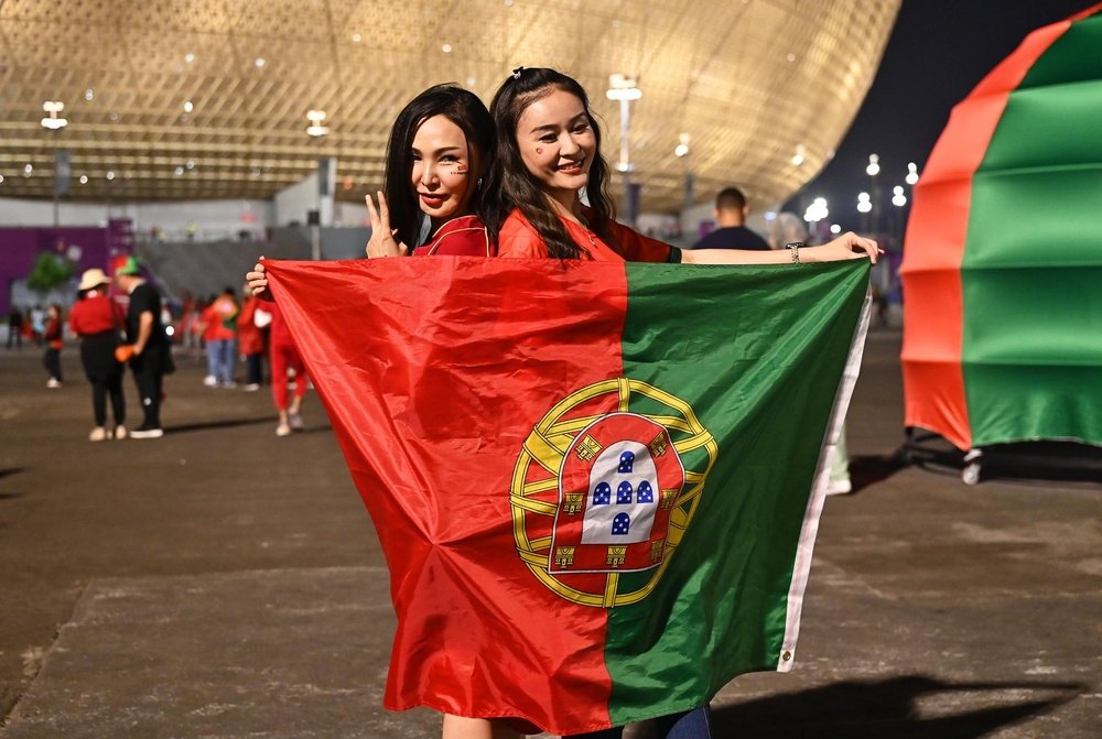 Les supporteurs portugais ont célébré la défaite de l'Espagne. EFE